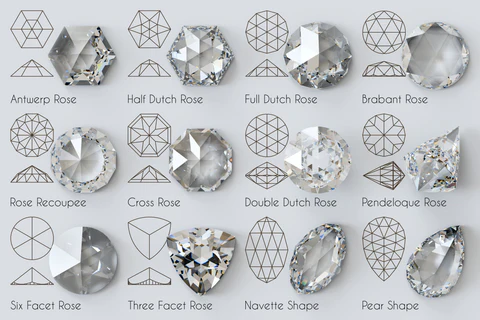 The Rose Cut Diamond: Historical & Modern Rose Cut Diamond Styles