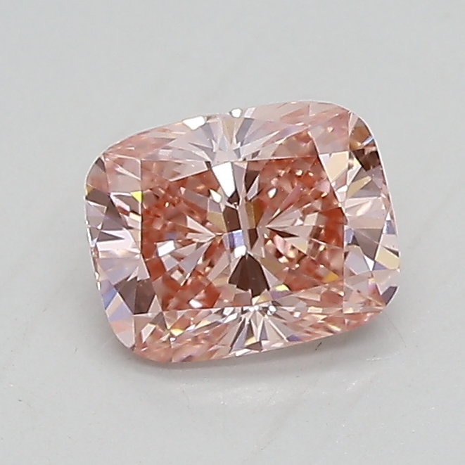 0.77ct FANCY VIVID  PINK VS1 Cushion (IGI)