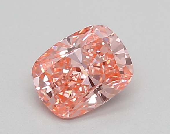 0.51ct FANCY VIVID  PINK VVS2 Cushion (IGI)