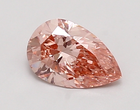 0.83ct FANCY VIVID  PINK VVS2 Pear (IGI)