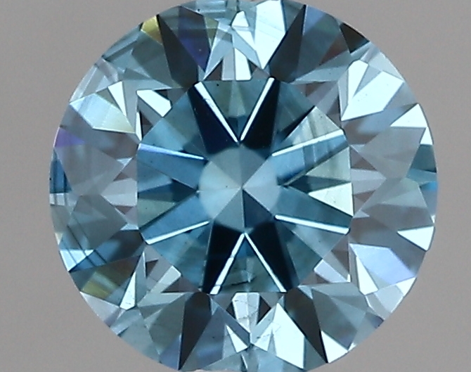 1.04ct FANCY VIVID  BLUE SI2 Round (IGI)