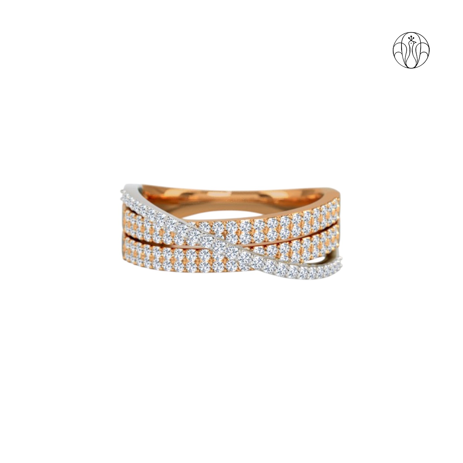 Aarya Ring (CI. Zaveri)- 0.430 CTW 101 PCS VS1 Lab Grown Round Diamond Ring