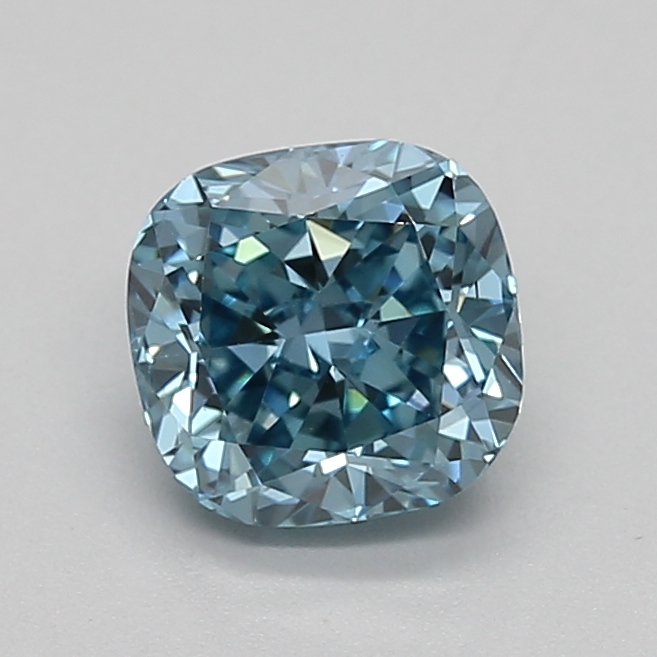 0.94ct FANCY VIVID  BLUE VS1 Cushion (IGI)