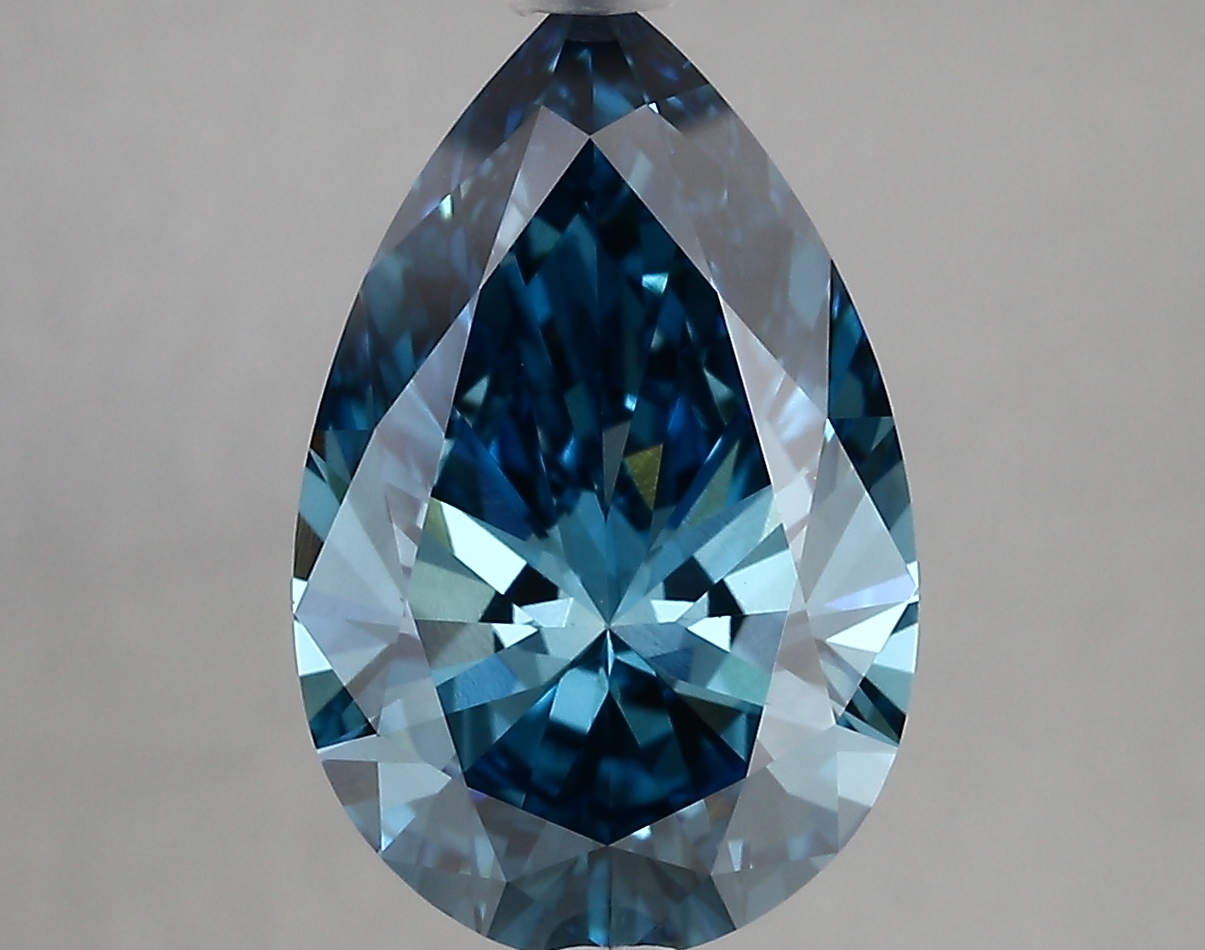 4.00ct FANCY VIVID  BLUE VVS2 Pear (IGI)