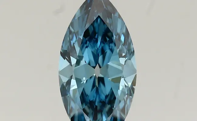 1.92ct FANCY VIVID  BLUE VS1 Marquise Old Miner (IGI)