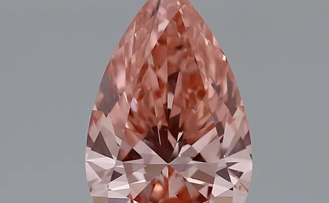 1.90ct FANCY VIVID  PINK VVS2 Pear (IGI)
