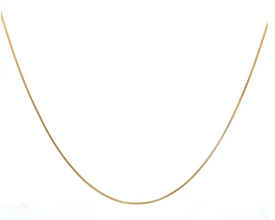 22k Box Chain - 18”