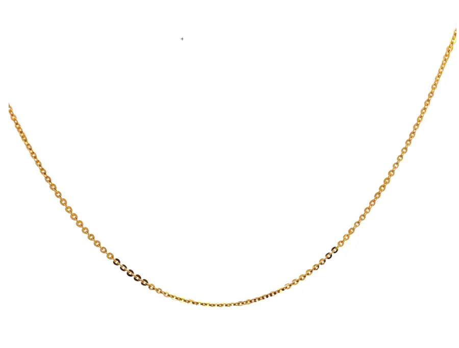 22k Light Cable Link Chain 16".