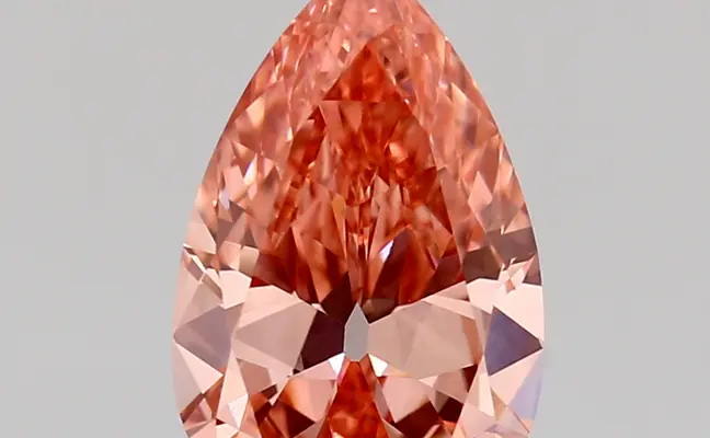 1.84ct FANCY VIVID  PINK VVS2 Pear (IGI)