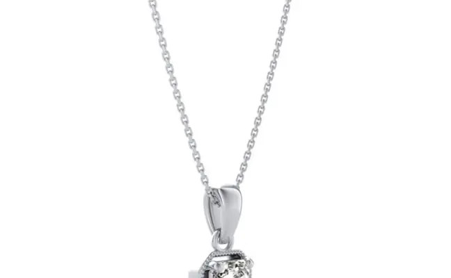 1.00 Carat Emerald Solitaire Gold Necklace