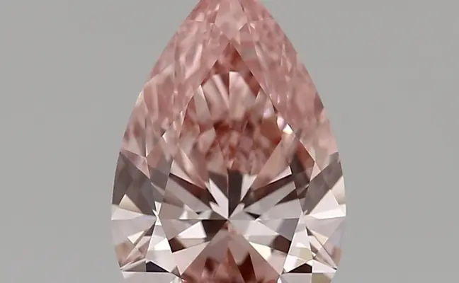 1.77ct FANCY VIVID  PINK VVS2 Pear (IGI)