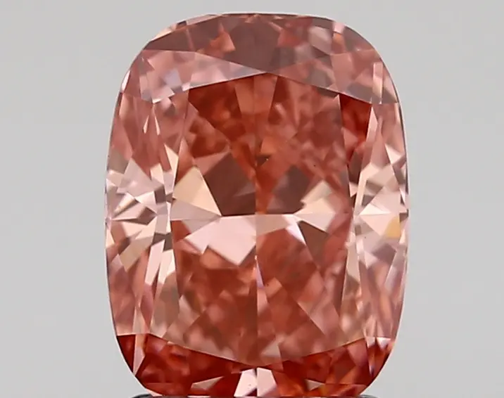 1.73ct FANCY VIVID  PINK VS1 Cushion (IGI)