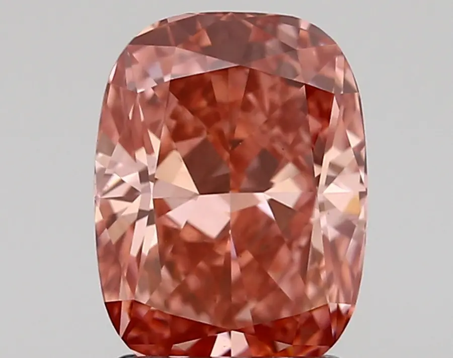 1.73ct FANCY VIVID  PINK VS1 Cushion (IGI)