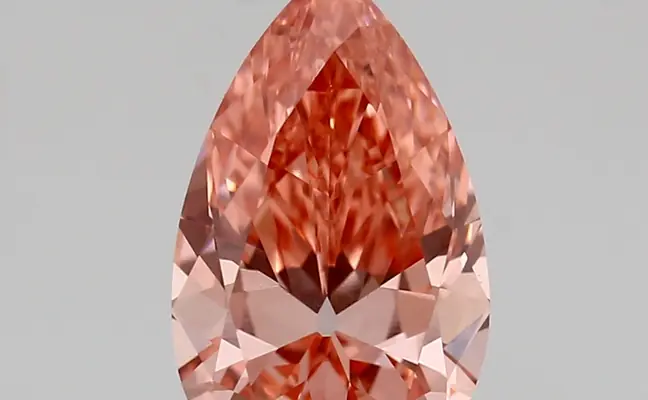 1.72ct FANCY VIVID  PINK VVS2 Pear (IGI)