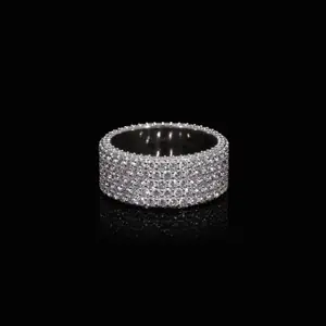 Lab Grown Diamond Iced Out Band for Her