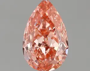 1.69ct FANCY VIVID  PINK VVS2 Pear (IGI)