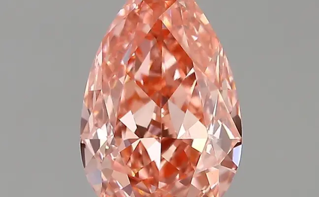 1.69ct FANCY VIVID  PINK VVS2 Pear (IGI)