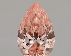 1.66ct FANCY VIVID  PINK VVS2 Pear (IGI)