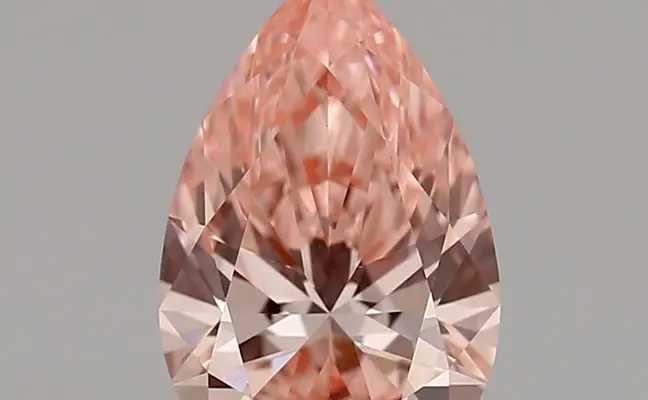 1.66ct FANCY VIVID  PINK VVS2 Pear (IGI)