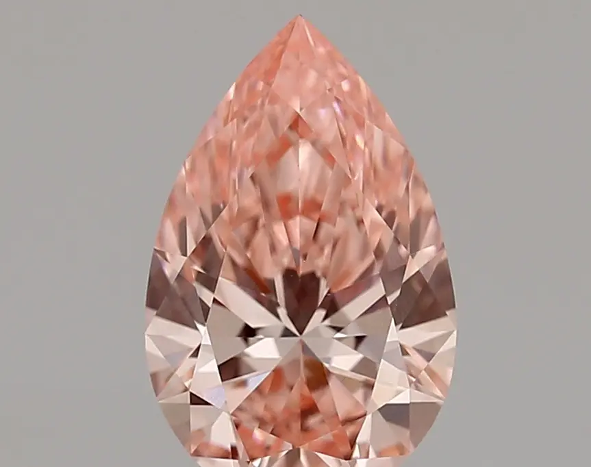 1.66ct FANCY VIVID  PINK VVS2 Pear (IGI)