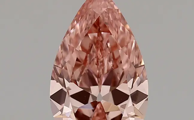 1.66ct FANCY VIVID  PINK VVS2 Pear (IGI)