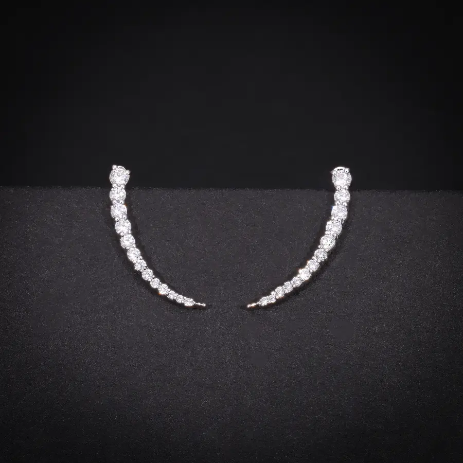Lab Grown Diamond Eternity Earrings