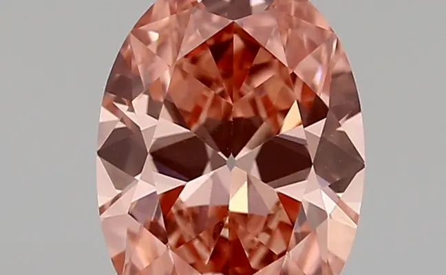 1.61ct FANCY VIVID  PINK VVS2 Oval Old Miner (IGI)