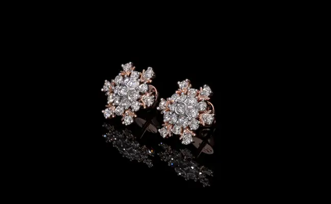 Lab Grown Diamond Bloom Earrings by D218