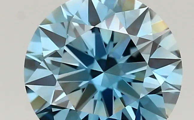 1.59ct FANCY VIVID  BLUE VVS2 Round (IGI)