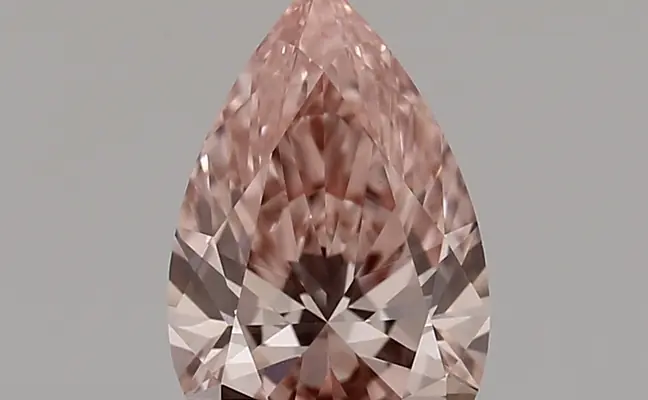 1.54ct FANCY VIVID  PINK VVS2 Pear (IGI)