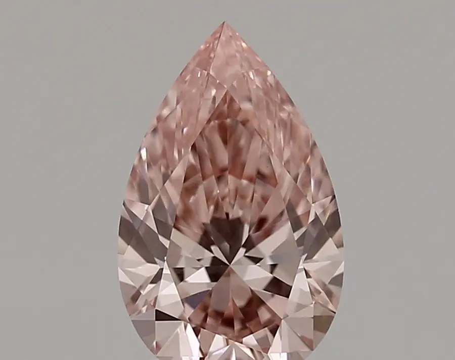 1.54ct FANCY VIVID  PINK VVS2 Pear (IGI)