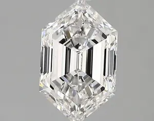 1.53ct D VS2 Long Hexagon (IGI)