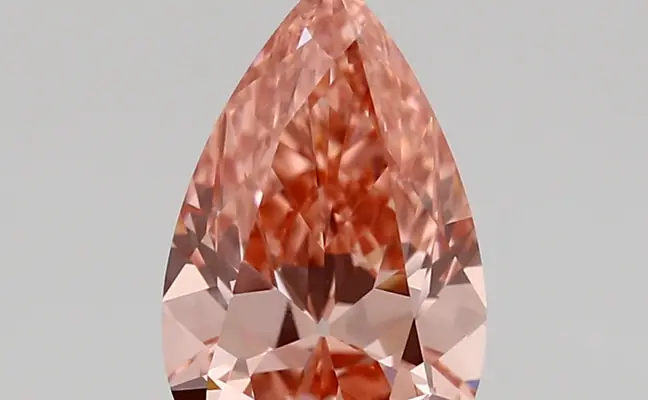 1.52ct FANCY VIVID  PINK VVS2 Pear (IGI)