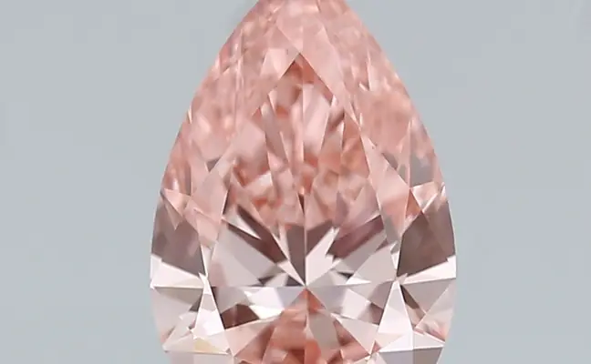 1.51ct FANCY VIVID  PINK VVS2 Pear (IGI)