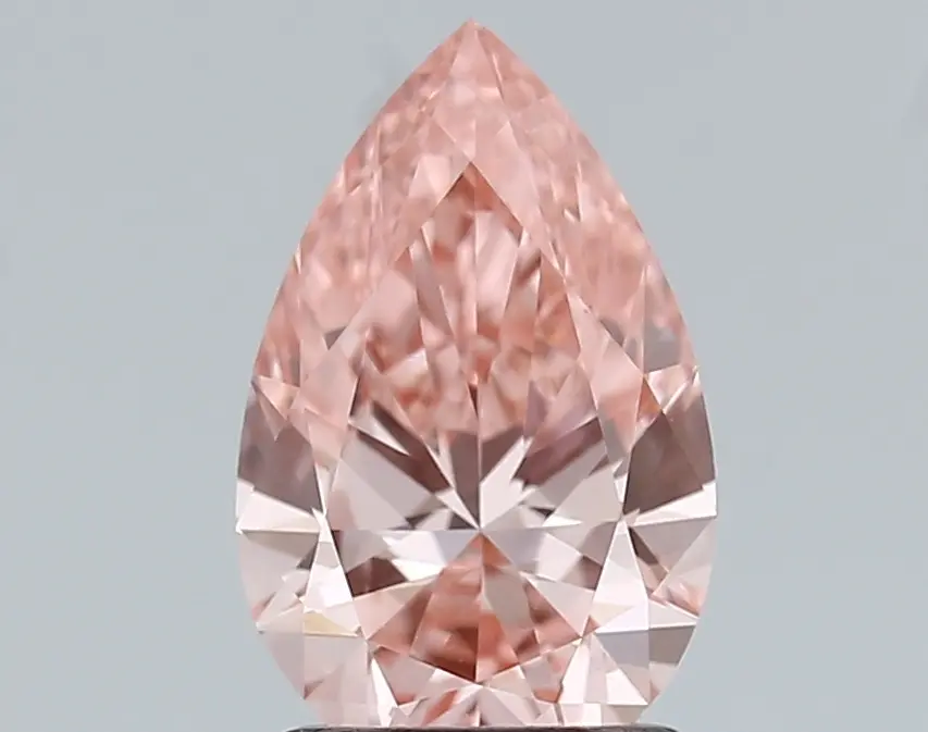 1.51ct FANCY VIVID  PINK VVS2 Pear (IGI)
