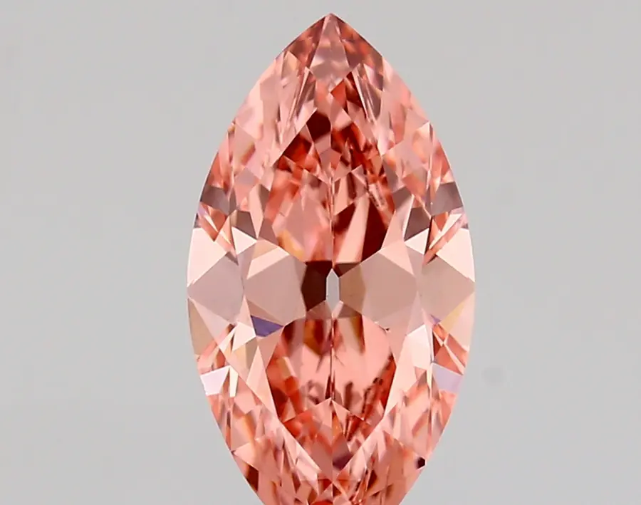 1.51ct FANCY VIVID  PINK VVS2 Marquise Old Miner (IGI)