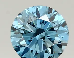 1.48ct FANCY VIVID  BLUE SI1 Round (IGI)
