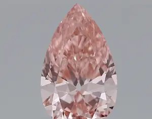 1.44ct FANCY VIVID  PINK VVS2 Pear (IGI)