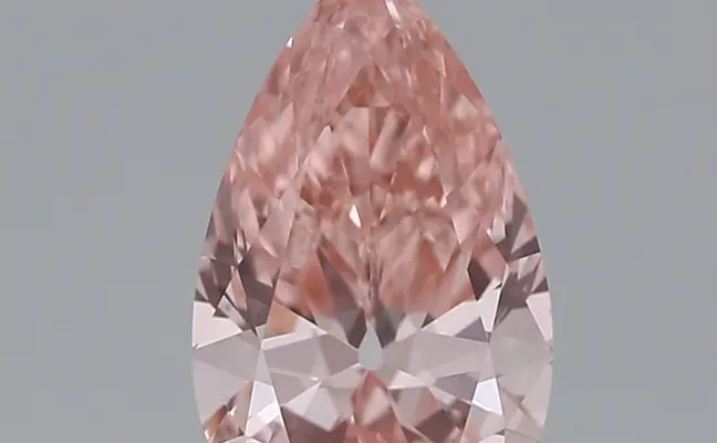 1.44ct FANCY VIVID  PINK VVS2 Pear (IGI)