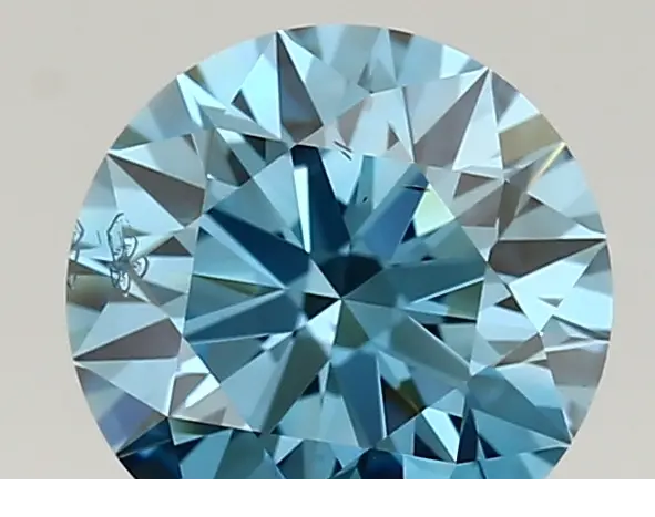 1.44ct FANCY VIVID  BLUE SI1 Round (IGI)