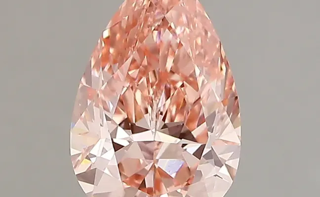 1.41ct FANCY VIVID  PINK VVS2 Pear (IGI)