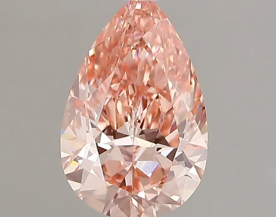 1.41ct FANCY VIVID  PINK VVS2 Pear (IGI)
