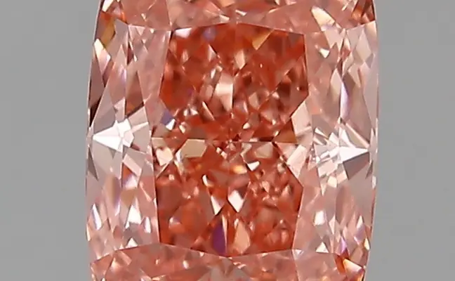 1.41ct FANCY VIVID  PINK VS1 Cushion (IGI)
