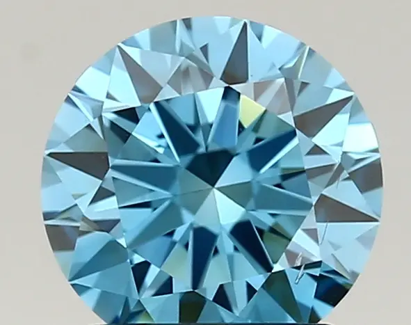 1.39ct FANCY VIVID  BLUE VS2 Round (IGI)