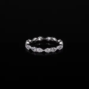 Pear Cut Lab Grown Diamond Eternity Band