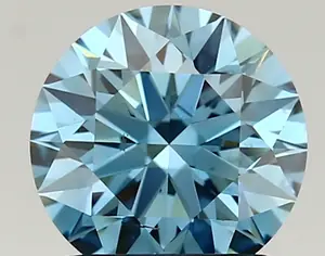 1.37ct FANCY VIVID  BLUE SI1 Round (IGI)