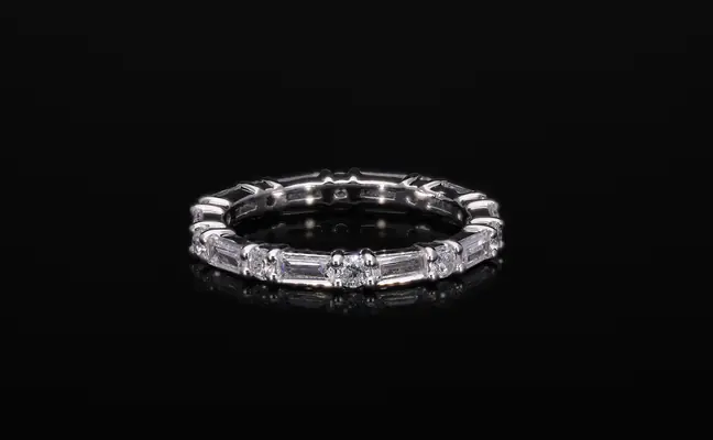 Baguette Cut Lab Grown Diamond Eternity Band
