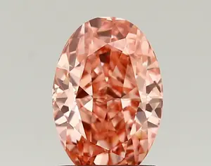 1.36ct FANCY VIVID  PINK VVS2 Oval (IGI)