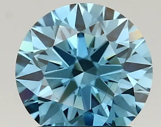 1.34ct FANCY VIVID  BLUE SI1 Round (IGI)