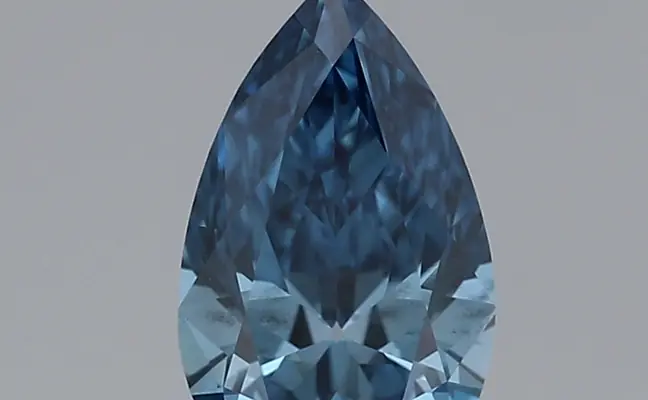 1.28ct FANCY VIVID  BLUE VS2 Pear (IGI)
